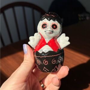 Vampire Chick Ceramic Figurine Hand Painted